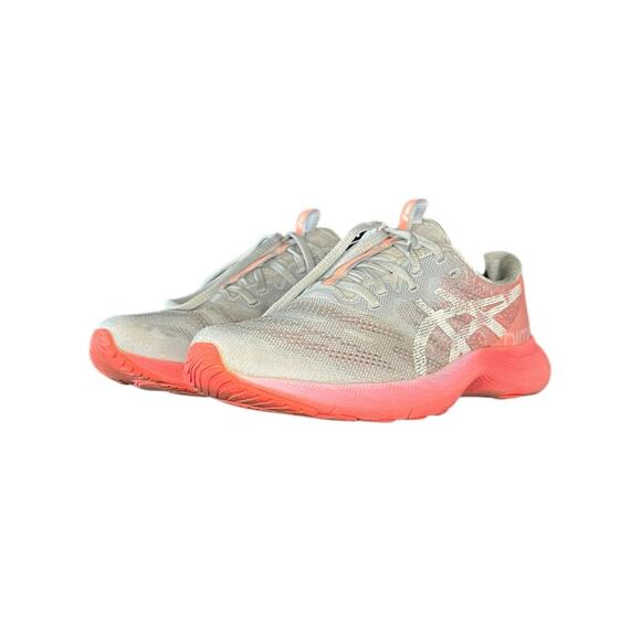 Womens Asics Gel Nimbus Lite 2 Cushioned Running Shoes Size 9.5 Gray Pink B9 - Picture 2 of 6